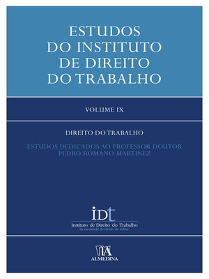 cover image of Estudos do Instituto de Direito do Trabalho--Volume IX--Direito do Trabalho